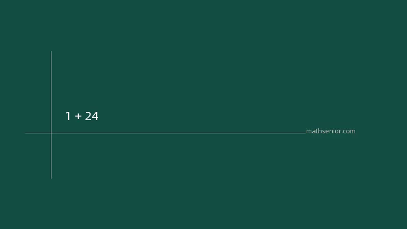 Comment résoudre 1 + 24
